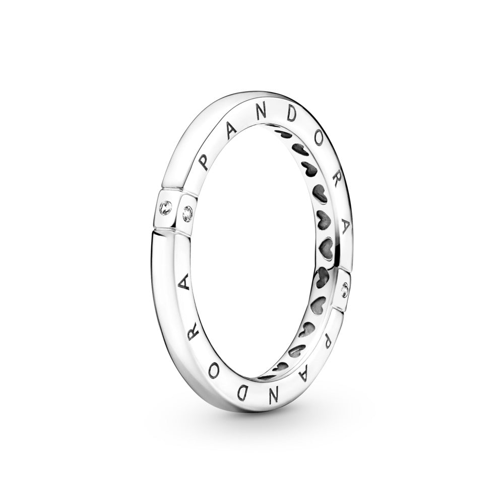 Logo &amp; Hearts Ring