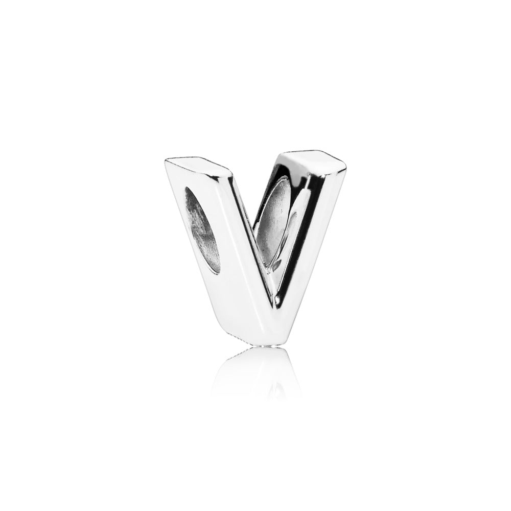 Letter V Alphabet Charm