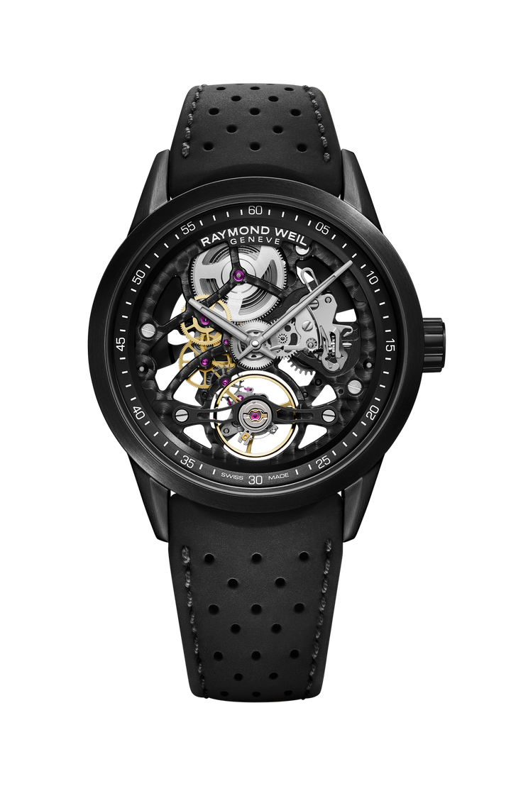 Raymond Weil Freelancer Skeleton 42mm Automatic Watch. 2785-BKR-20000