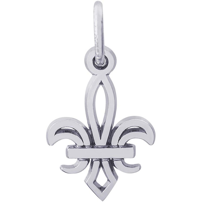 Rembrandt Sterling Silver Fleur de Lis Charm.