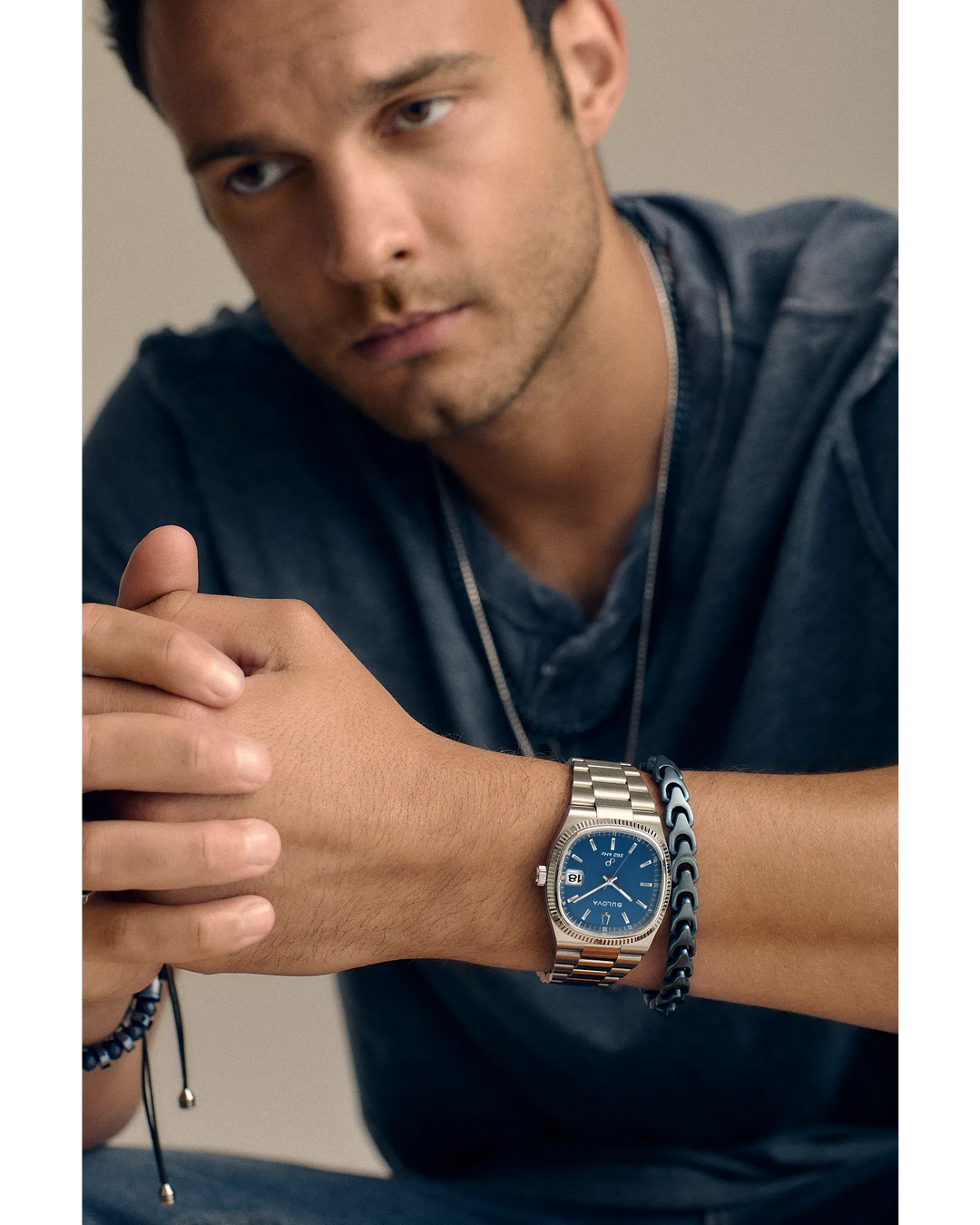 Bulova Super Seville 37.5mm HPQ Precisionist Watch. 96B440