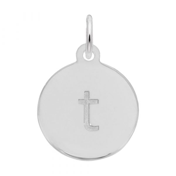 Rembrandt Sterling Silver Letter T Initial Charm
