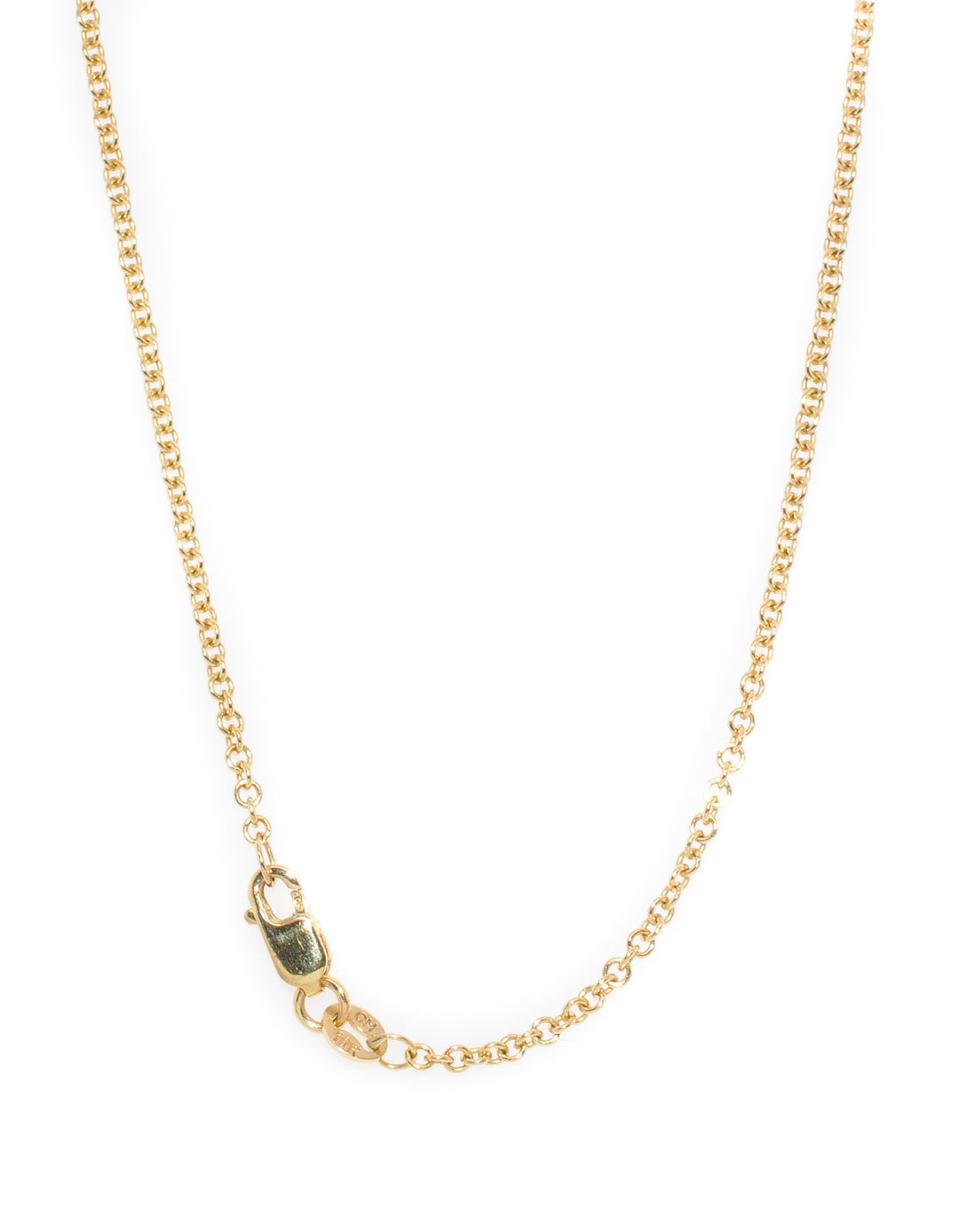10KT Yellow Gold 18" 0.8mm Rolo Link Chain.