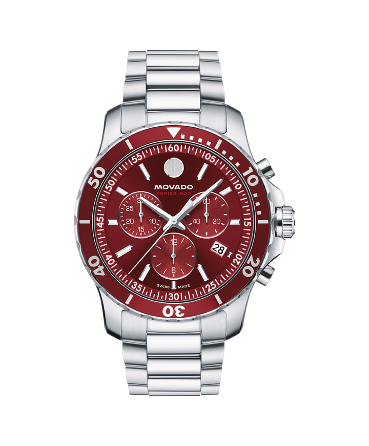 Movado Series 800 Chronograph 42mm SwissQuartz Chronograph Watch 