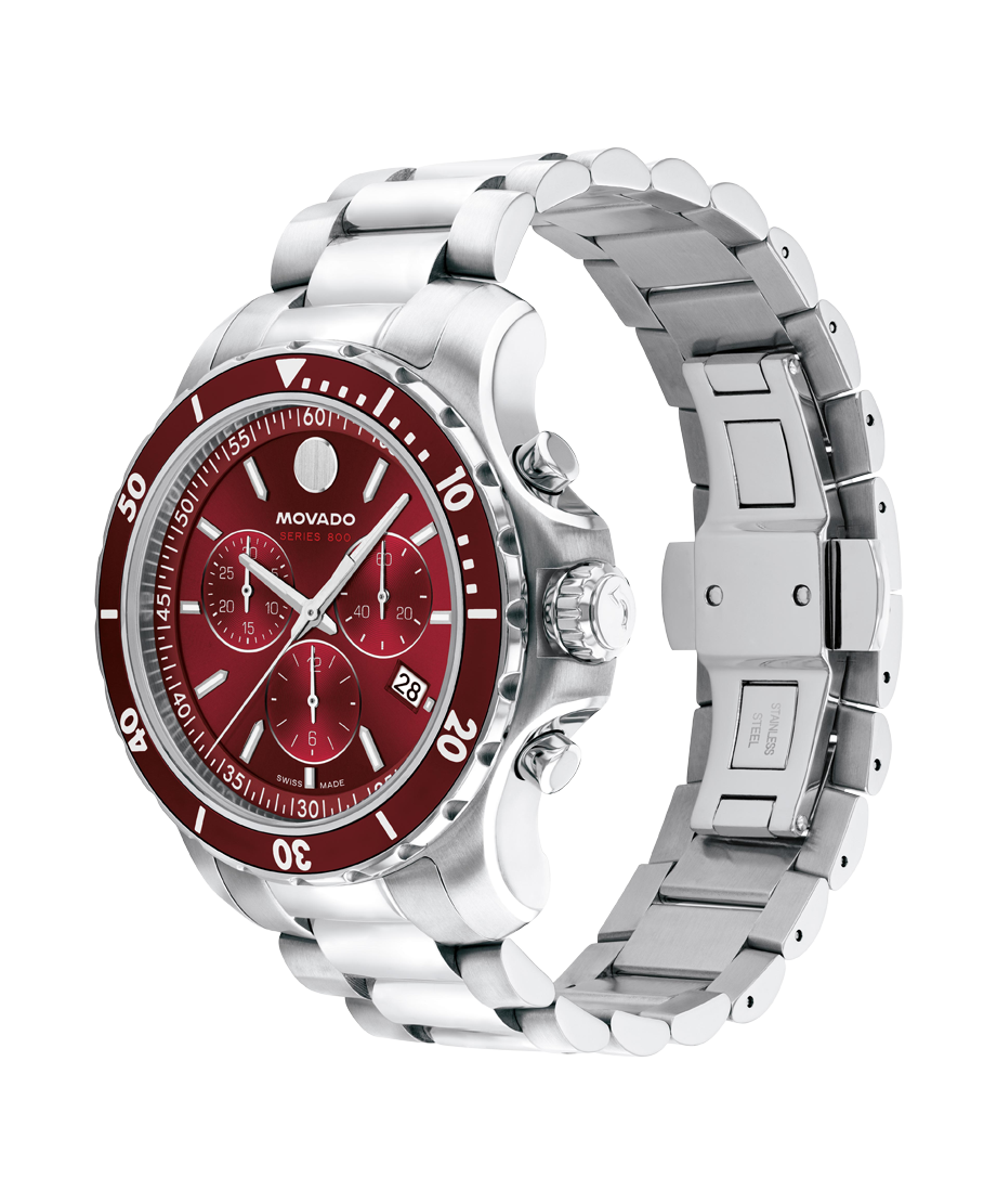 Movado Series 800 Chronograph 42mm SwissQuartz Chronograph Watch 