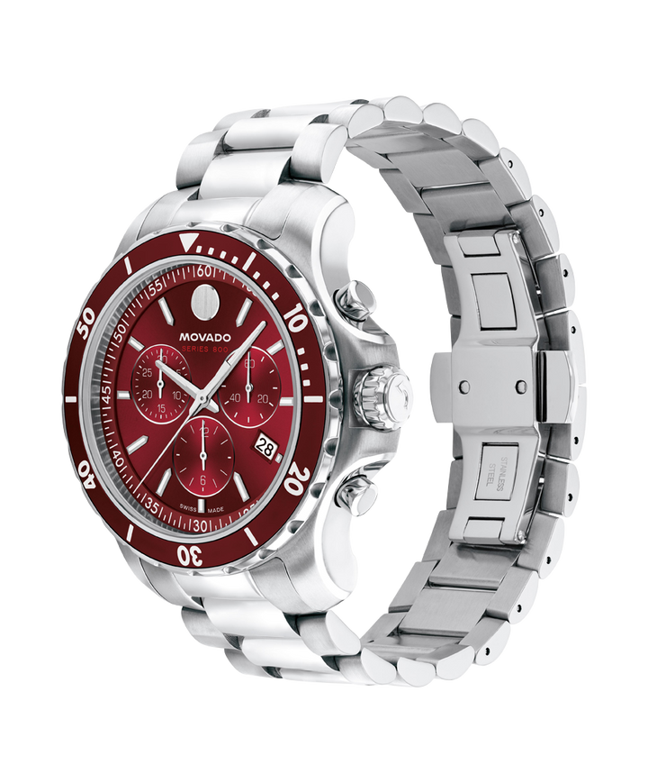 Movado Series 800 Chronograph 42mm SwissQuartz Chronograph Watch 