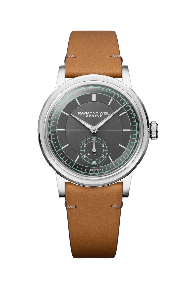 Raymond Weil Millesime Automatic Small Seconds Menthol Minute Track 35mm Watch #2130-STC-60521