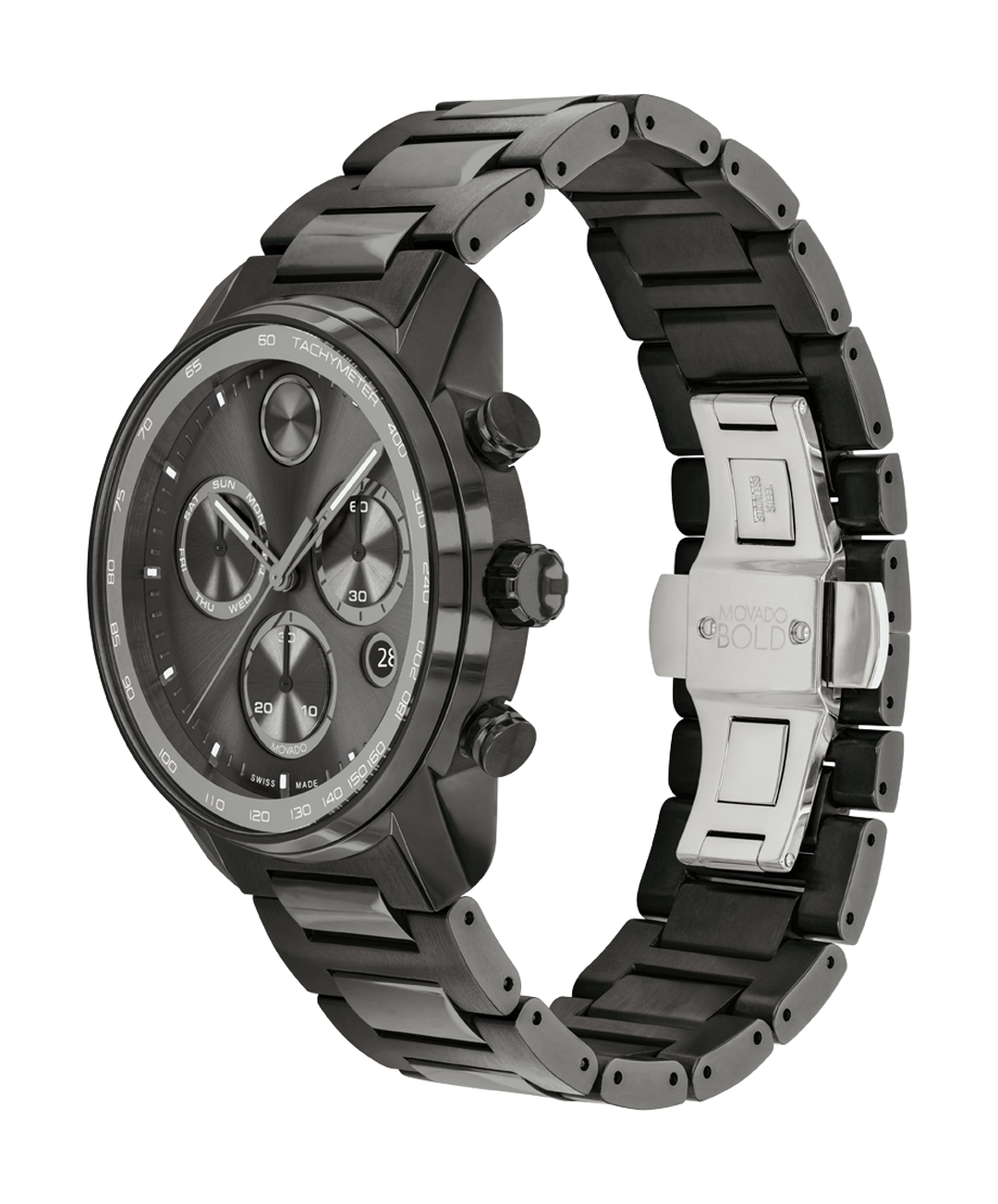 Movado Bold Verso 44mm Chronograph Swiss Quartz Watch 