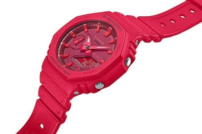 G-Shock Analog Watch. GA2100-4A - The Crimson "CasiOak" Powerhouse