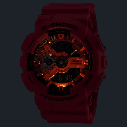 G-Shock Analog/Digital 110 Series Watch. GA110RRB-4A