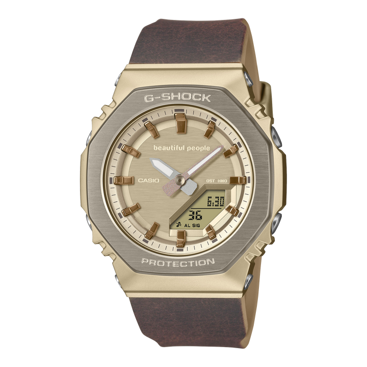 Casio Gshock Analog/Digital BEAUTIFUL PEOPLE Collaboration. GMS2110BP-5A - The "Dark Bronze" Metal Compact
