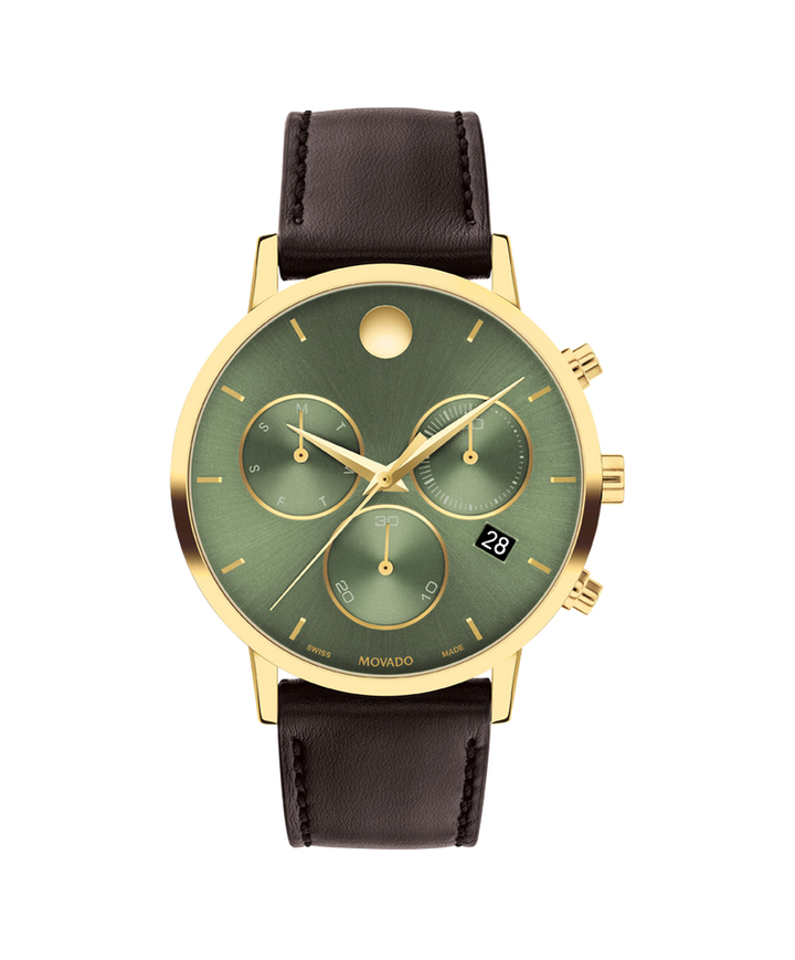 Movado Museum Classic Chronograph 42mm SwissQuartz Chronograph Watch 