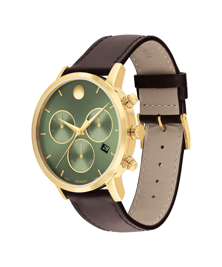 Movado Museum Classic Chronograph 42mm SwissQuartz Chronograph Watch 