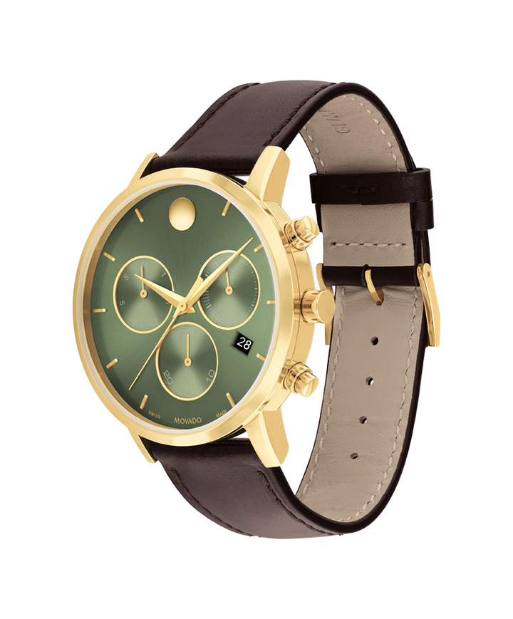 Movado Museum Classic Chronograph 42mm SwissQuartz Chronograph Watch 