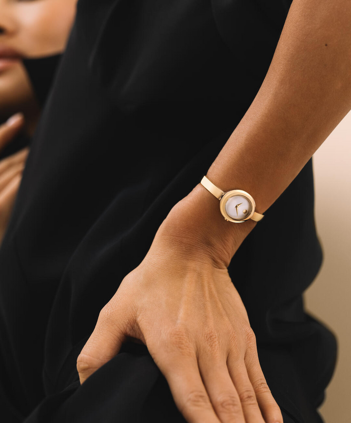 Movado Museum Bangle 21.5 X 25.5mm Swiss Quartz Watch 0608063