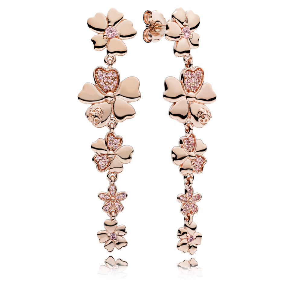 Wildflower Meadow, Multi-Colored Crystals &amp; Pink CZ