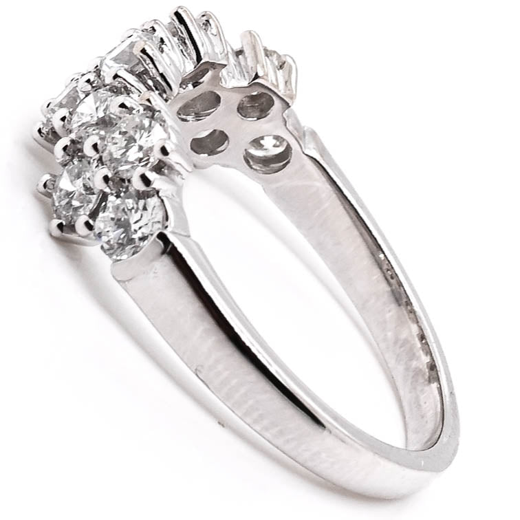 14KT White Gold 1.17CTW SI G-H Colour Diamond Band.

Band Width: 2.2