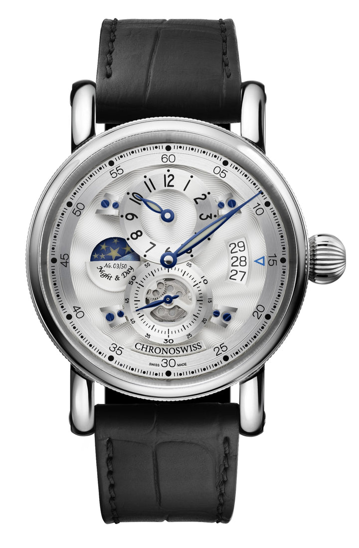 Chronoswiss Flying Regulator Day/Night 41mm Automatic Watch. CH-8763.1SISI2/11-2.