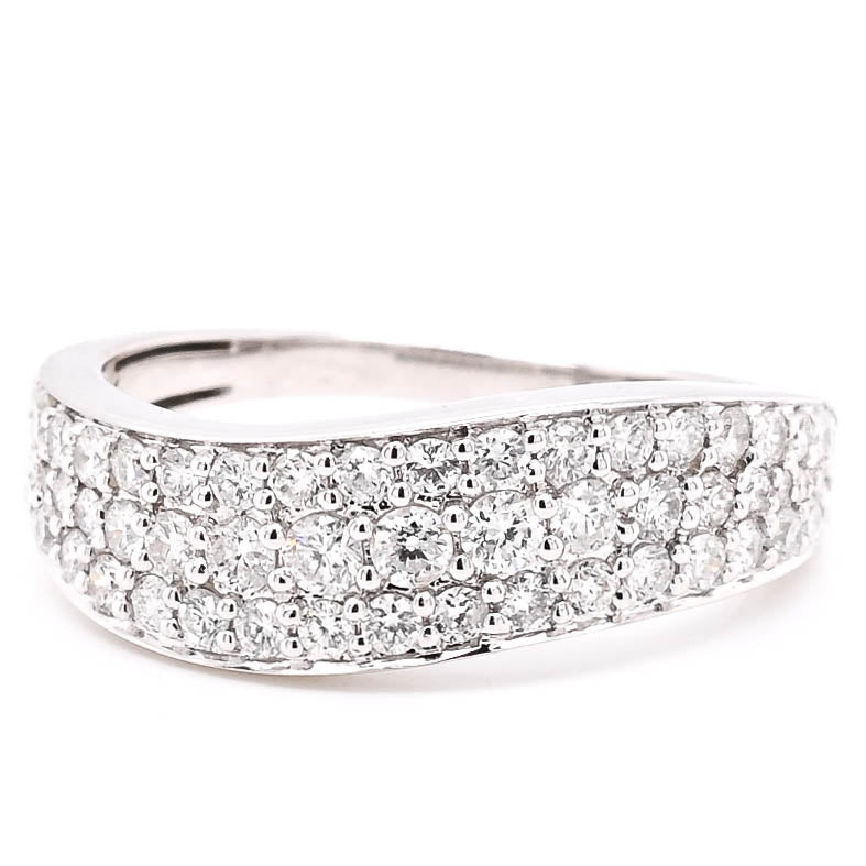 graziella 14KT White Gold 0.77CTW Diamond Celebration Ring