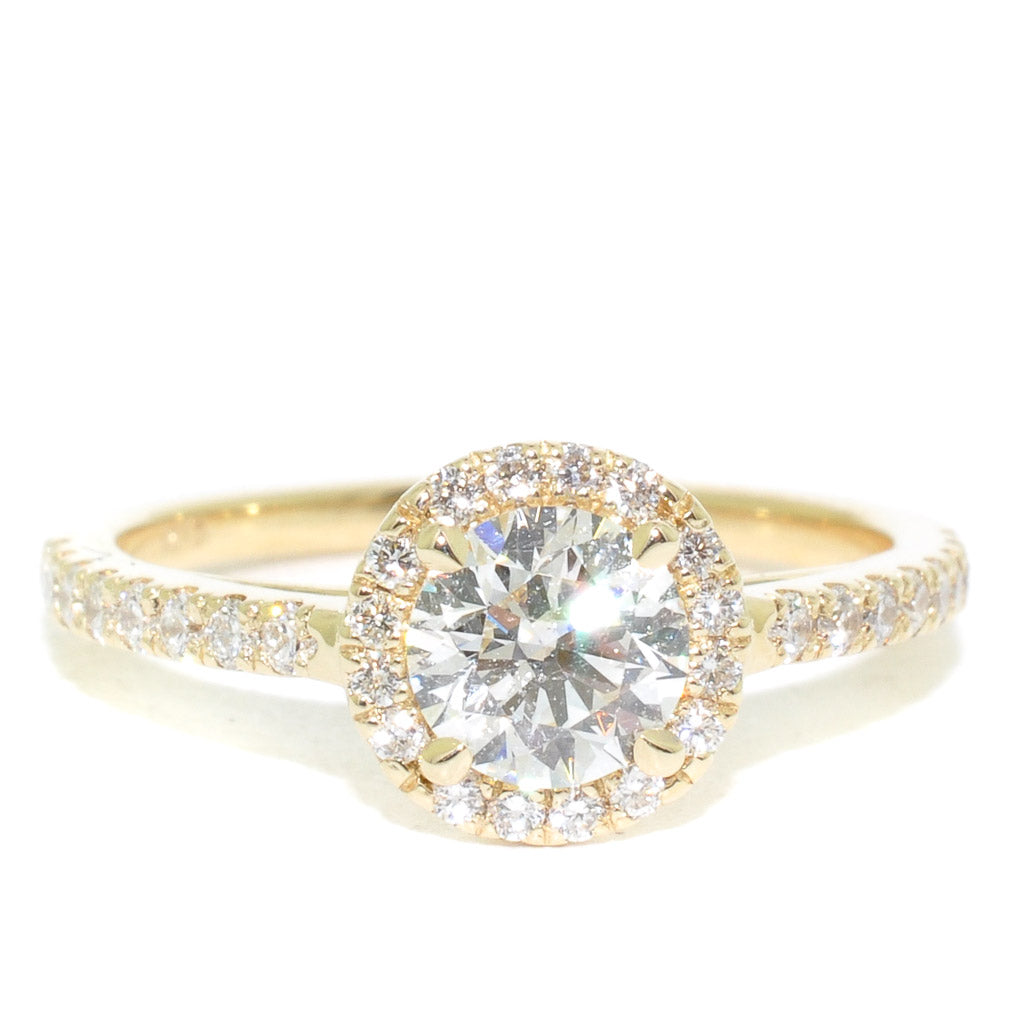 Graziella Originals Diamond Engagement Ring - 1.02 CTW  GIA Certified SI2-I Centre Diamond