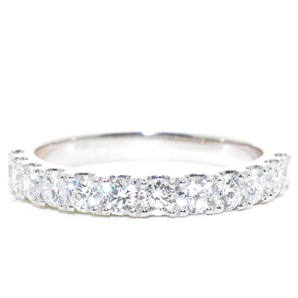 graziella 14KT White Gold 0.77CTW Diamond Wedding Band