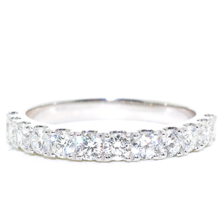 14KT White Gold 0.77CTW Diamond Wedding Band.