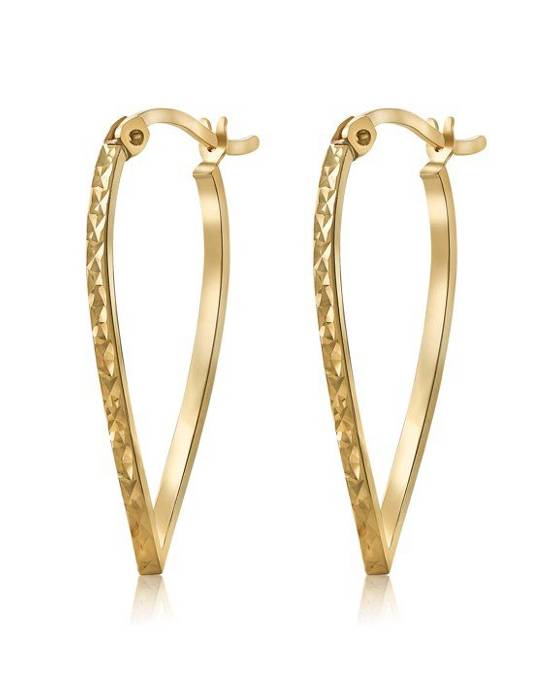 Larus Sterling silver Twisted Hoop Earrings.