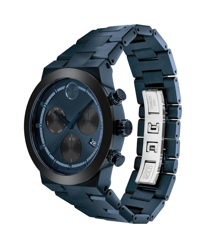 Movado BOLD Fusion Chronograph 45mm SwissQuartz Chronograph Watch 