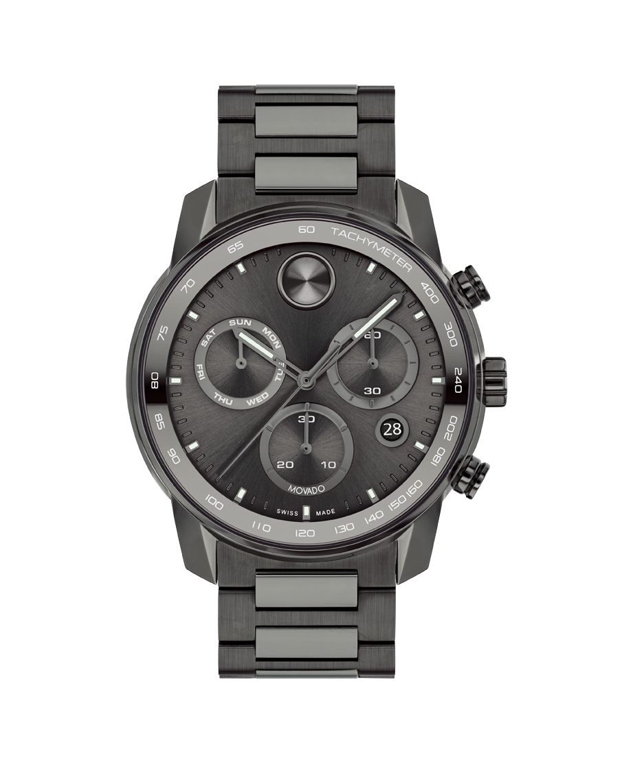 Movado Bold Verso 44mm Chronograph Swiss Quartz Watch 