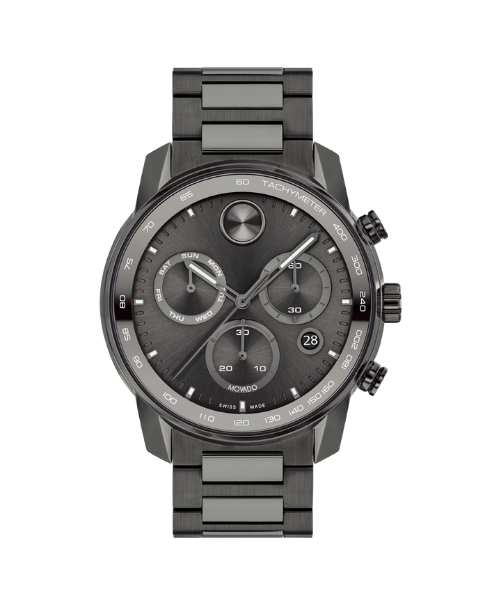 Movado Bold Verso 44mm Chronograph Swiss Quartz Watch 