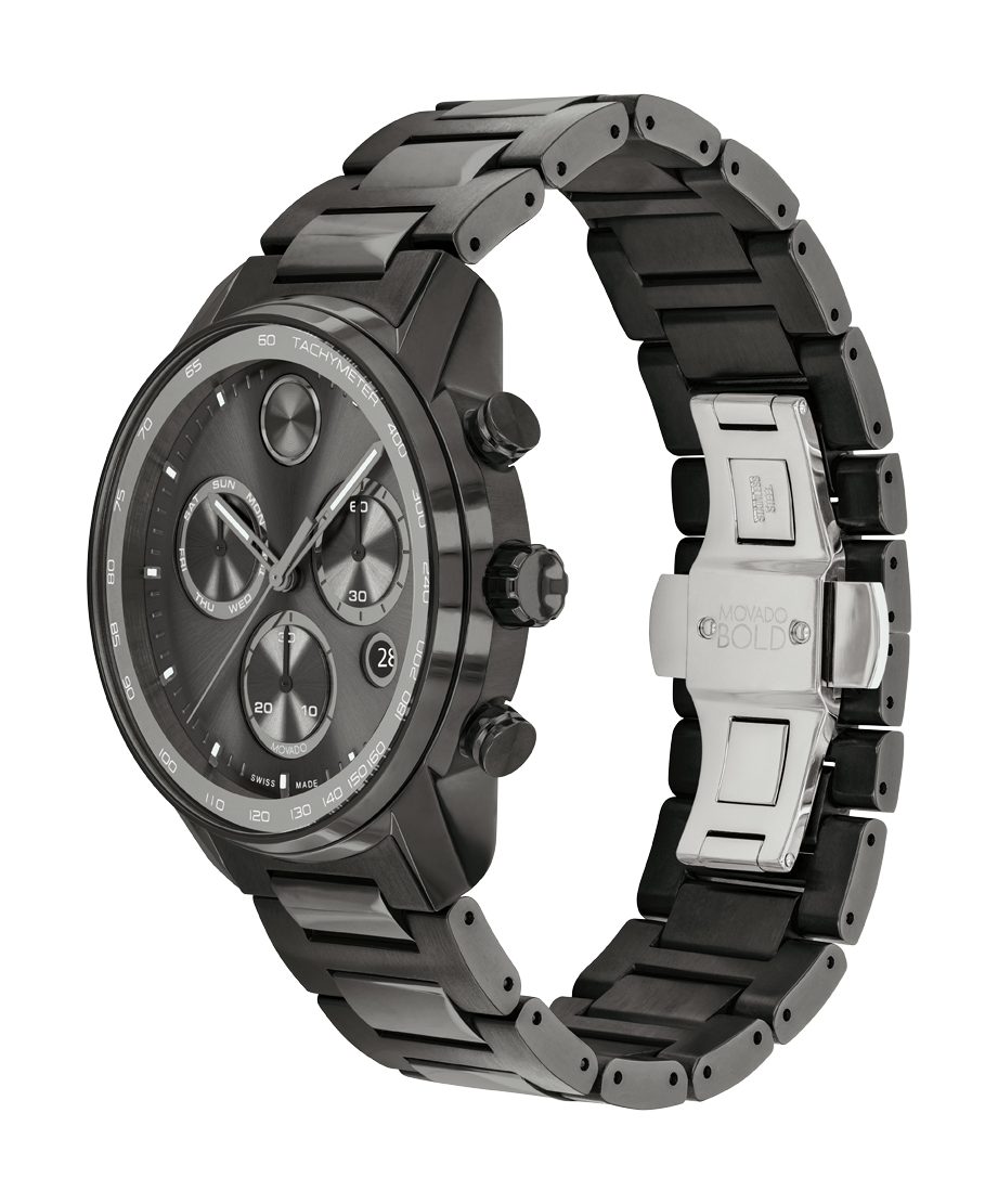 Movado Bold Verso 44mm Chronograph Swiss Quartz Watch 