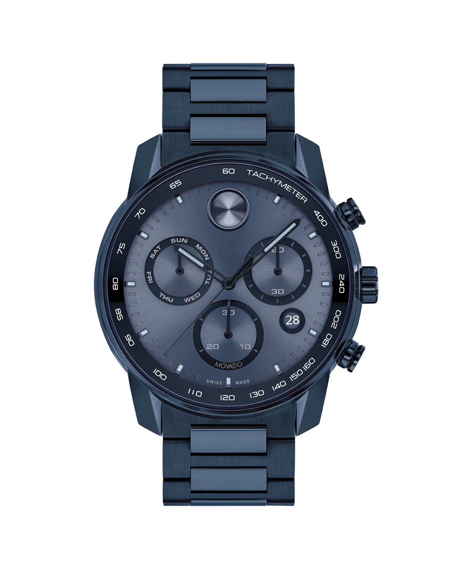 Movado BOLD Verso Chronograph 44mm SwissQuartz Chronograph Watch 