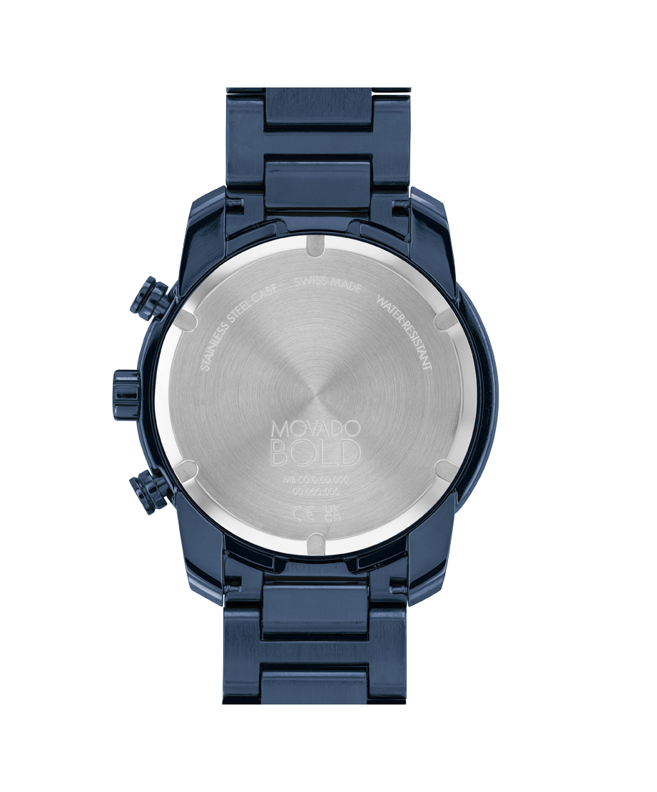Movado BOLD Verso Chronograph 44mm SwissQuartz Chronograph Watch 