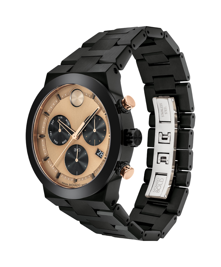 Movado BOLD Fusion Chronograph 45mm SwissQuartz Chronograph Watch 
