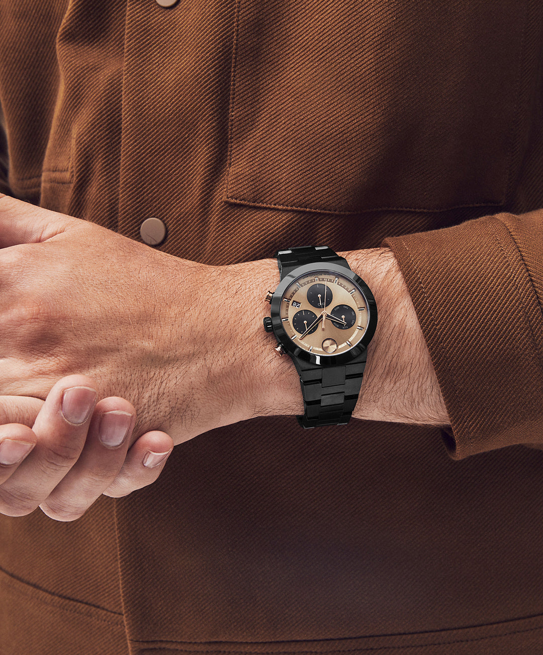 Movado BOLD Fusion Chronograph 45mm SwissQuartz Chronograph Watch 