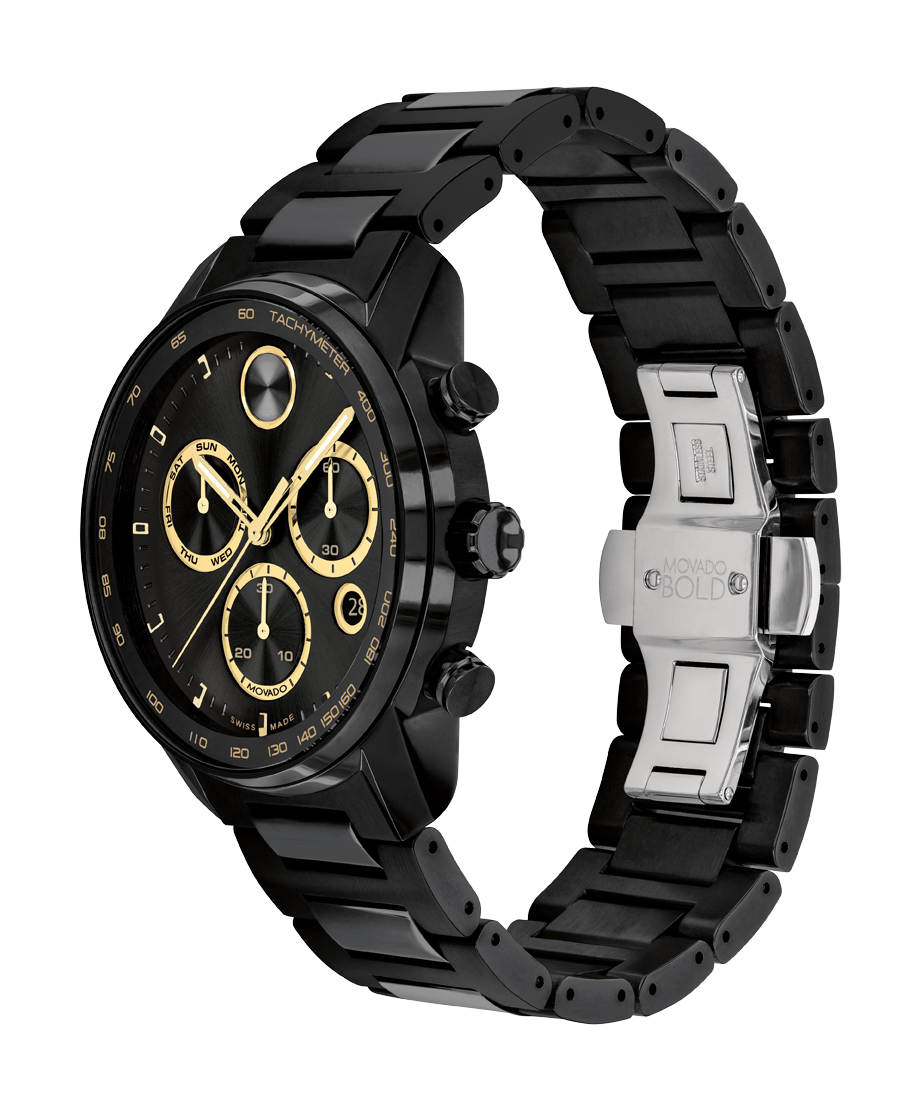 Movado Bold Versa 44mm Swiss Quartz Chronograph Watch 