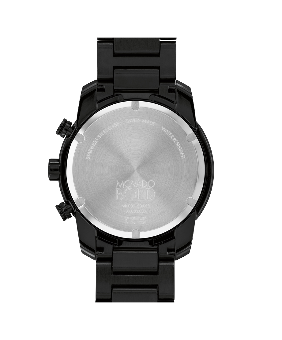 Movado Bold Versa 44mm Swiss Quartz Chronograph Watch 