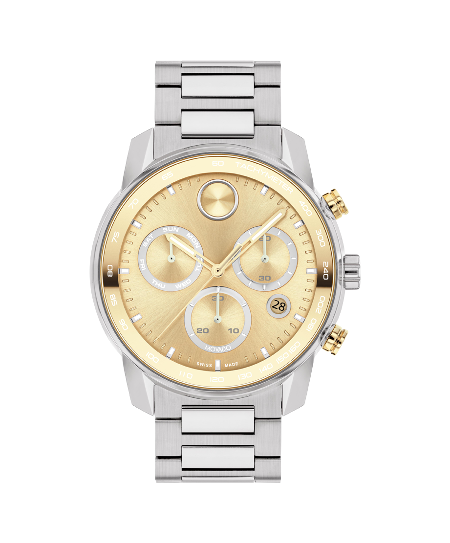 Movado BOLD Verso Chronograph 44mm SwissQuartz Chronograph Watch 