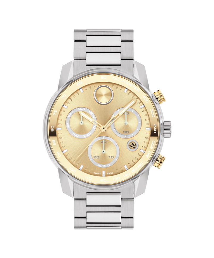 Movado BOLD Verso Chronograph 44mm SwissQuartz Chronograph Watch 