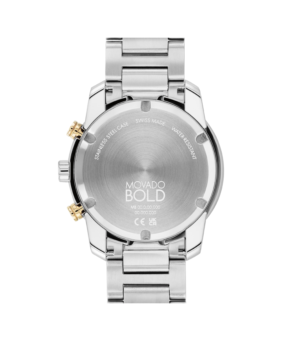 Movado BOLD Verso Chronograph 44mm SwissQuartz Chronograph Watch 