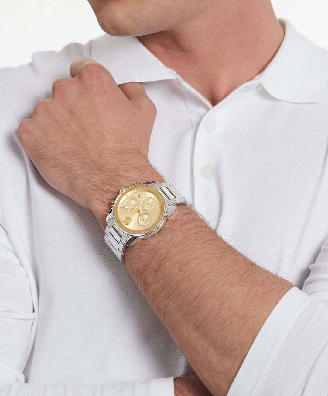 Movado BOLD Verso Chronograph 44mm SwissQuartz Chronograph Watch 