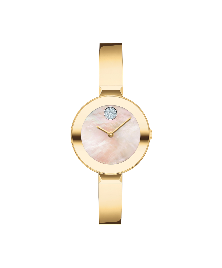 Movado Bold Bangle  28mm Swiss Quartz Watch. 3600938.