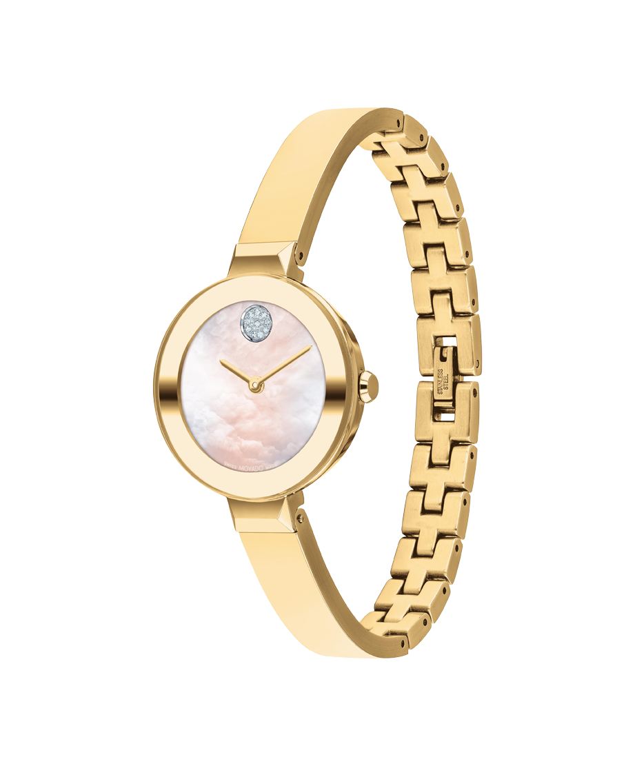 Movado Bold Bangle  28mm Swiss Quartz Watch. 3600938.