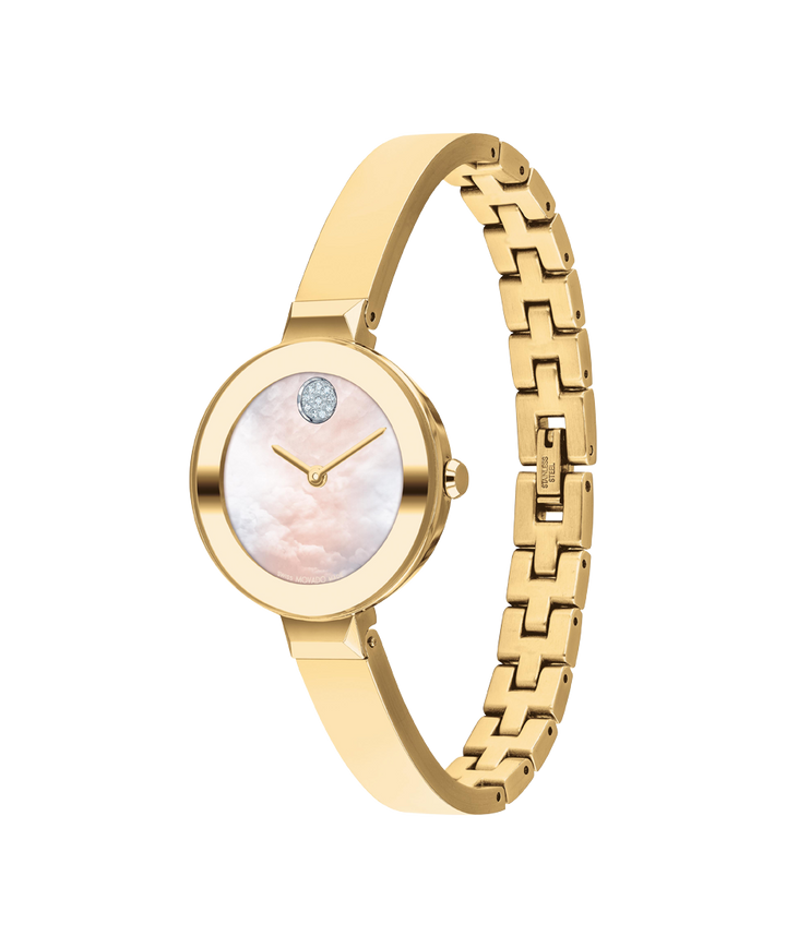 Movado Bold Bangle  28mm Swiss Quartz Watch. 3600938.