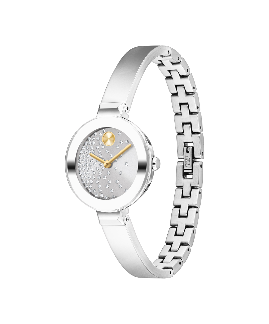 Movado BOLD Bangle 28mm SwissQuartz Watch 