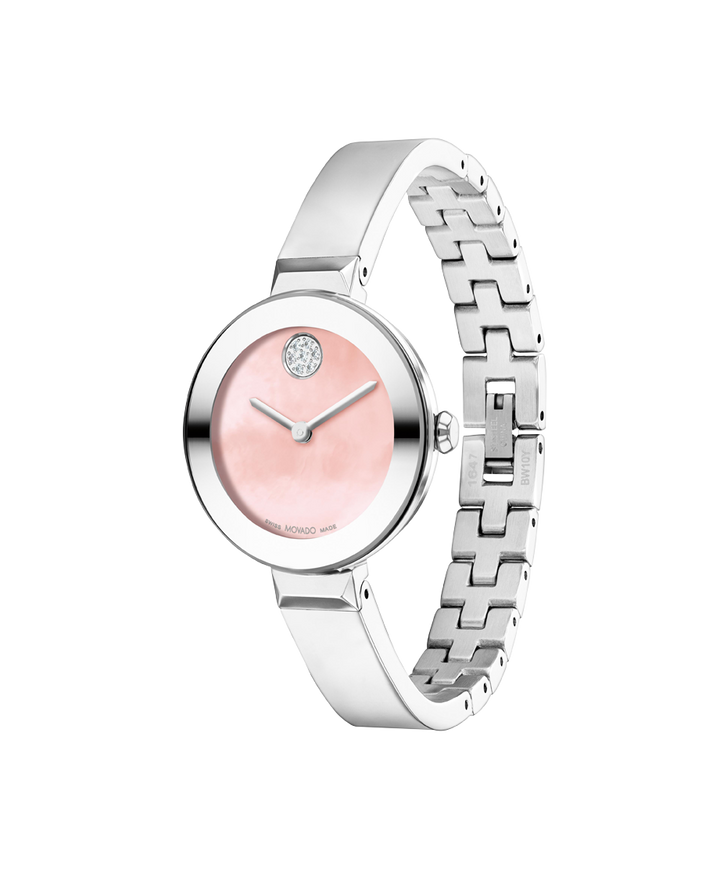 Movado Bold Bangle 28mm Swiss Quartz Watch 