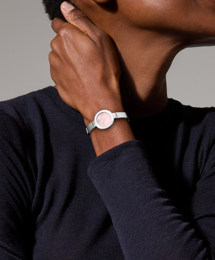 Movado Bold Bangle 28mm Swiss Quartz Watch 