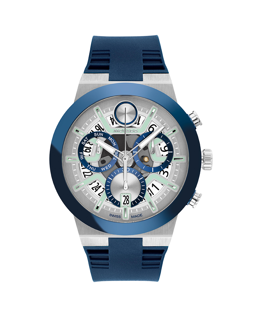 Movado BOLD Fusion Chronograph 45mm SwissQuartz Watch 