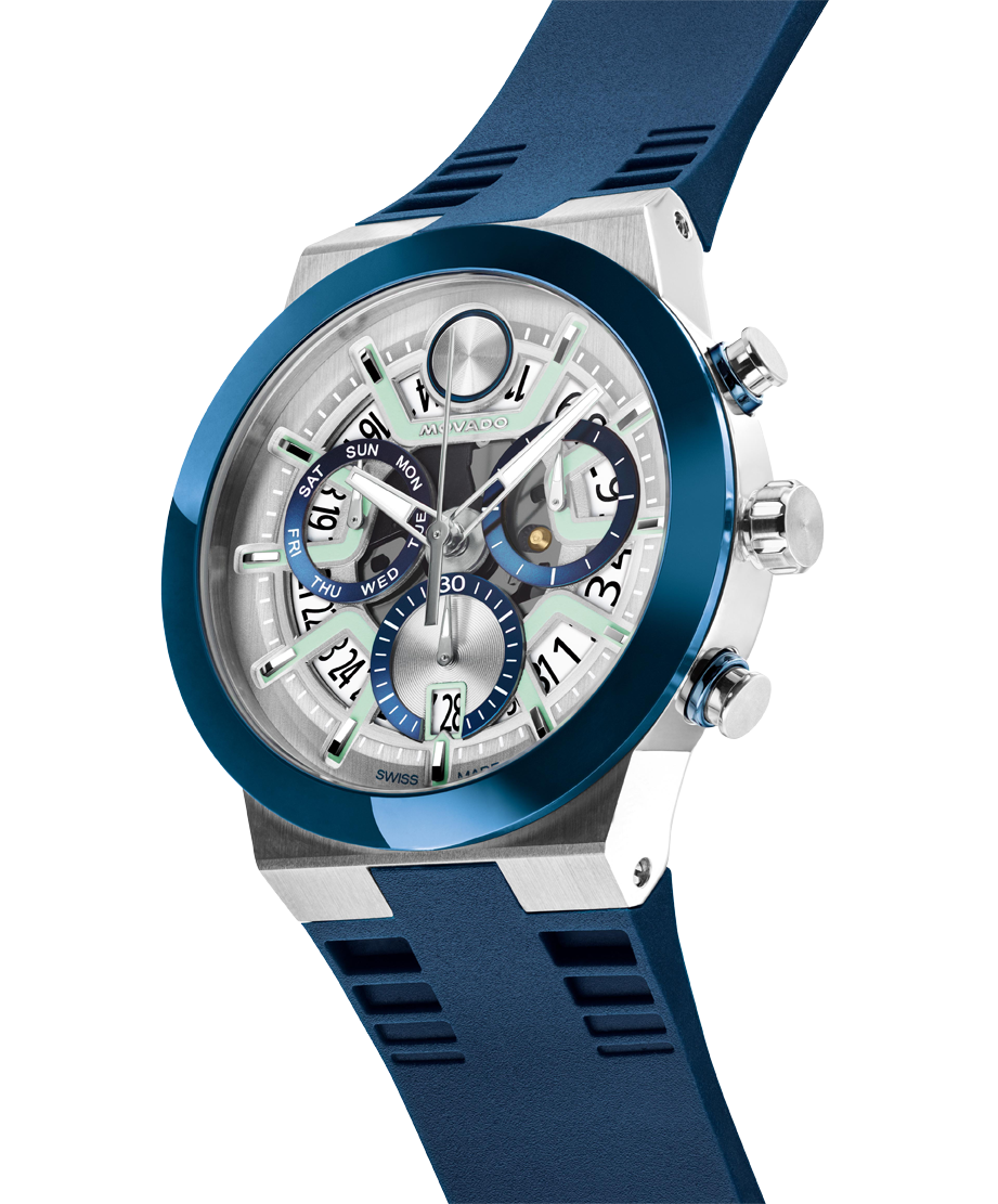 Movado BOLD Fusion Chronograph 45mm SwissQuartz Watch 