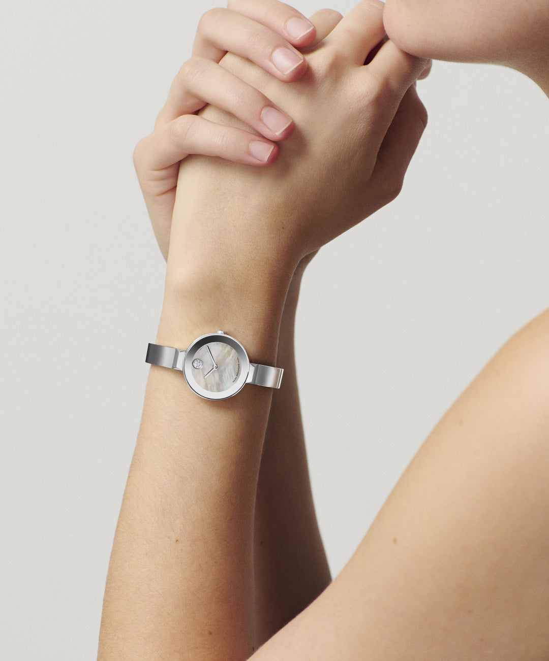 Movado BOLD Bangle 28mm SwissQuartz Watch 